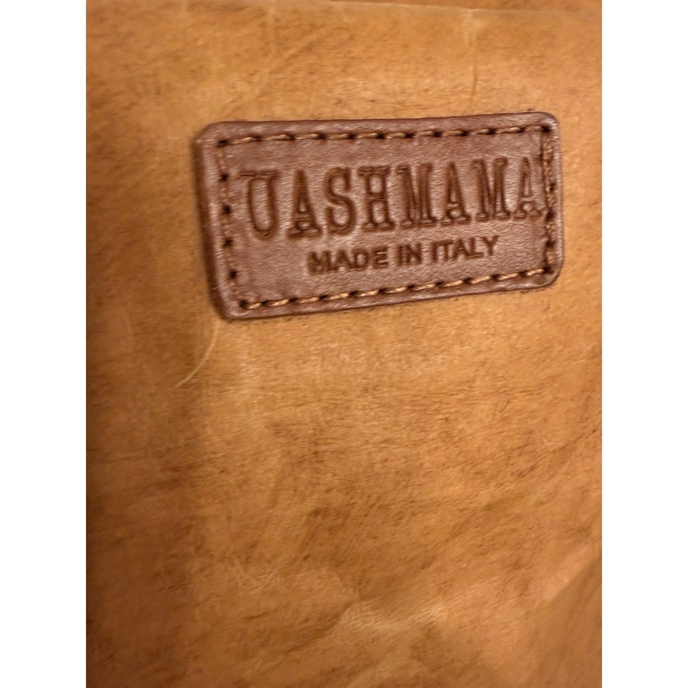 Uashmama Ottavia Crossbody Bag Cognac Tan Made in Italy Handbag